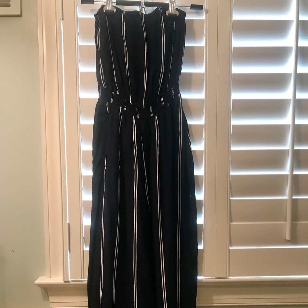 NWT Urban Outfitters Striped Strapless Jumpsuit